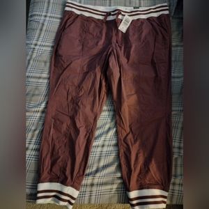 Torrid, Burgundy, Crop pants, Size 1 XL(14-16)